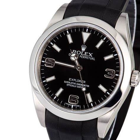 rolex explorer 214270 rubber band